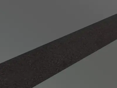 Asphalt road Free low-poly 3D model