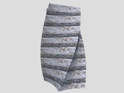 Post Apocalyptic building 2 3D model