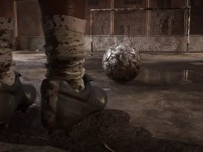 Favela Soccer Field 3D model