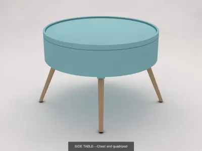 SIDE TABLE---Collection Ax10 3D Model Pack