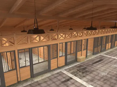 Animal Stables 3D model