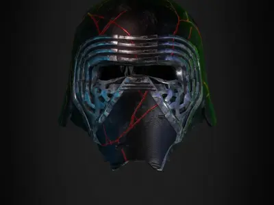  Star Wars Kylo Ren Helmet from for Cosplay 3D print model