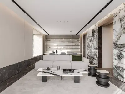 apartment interior scenes       3D model 6