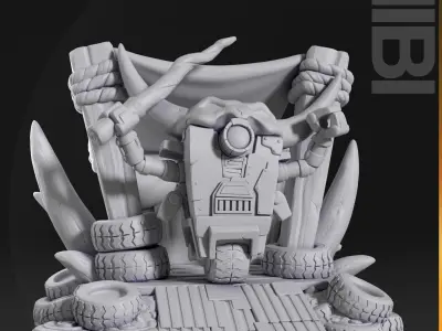 Chibi Scrabblet 3D print model