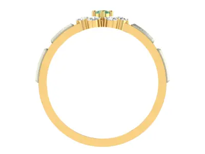 Women Ring Render 3dm STL OBJ FBX Details 3D print model 21