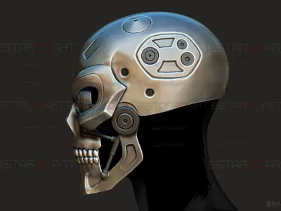 Ternimator Zero Skull Mask Cosplay - Anime Netflix Series 3D print model