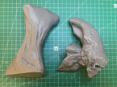 Skull alien 3D model