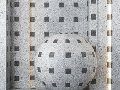 4K Terrazzo Diamond Floor Textures  - Seamless PBR - 5 Patterns Texture