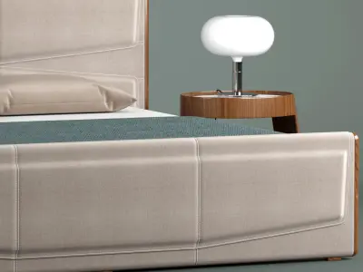 Giorgetti pochette beds  fabric 3D model
