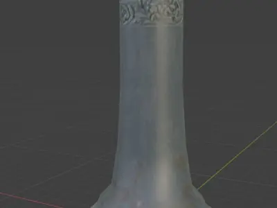 Lamp post Low-poly 3D model shop