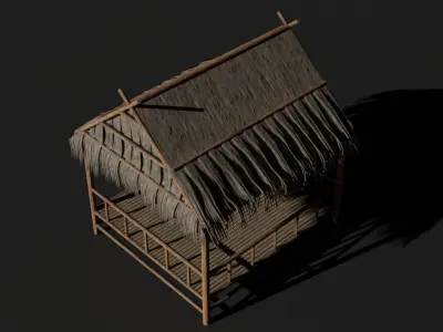 Thatch Hut 3D model