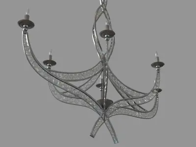 Firebird Chandelier 3D model