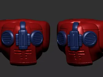 helmet high poly sculpt 3d printable ver 7 3D model 3D model 117
