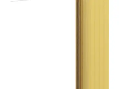 Vertical Yellow Blinds 3D model