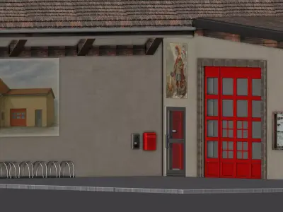 Kleine Dorffeuerwache V2 3D model