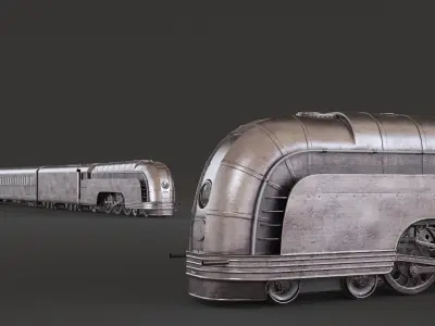  Art Deco Train Set Streamlined Nose 