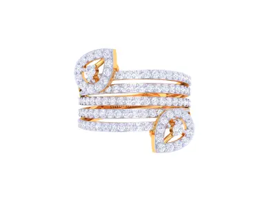 Women Ring  Render 3dm STL OBJ FBX Details 3D print model 407