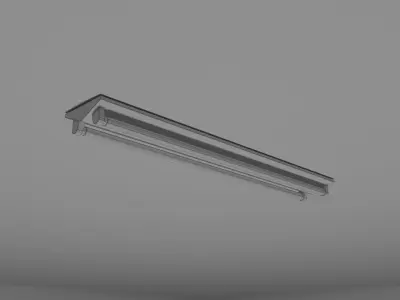 Fluorescent Lights Low-poly 3D model