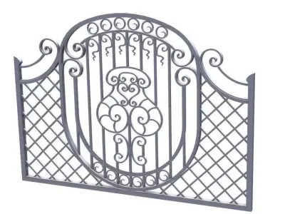 Ornamental fence  3D model