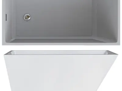 Hannah rectangular bath tub 3D model
