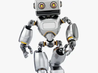 Big Daddy retro bot  3D model