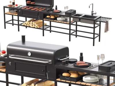 Barbecue 69 3D model