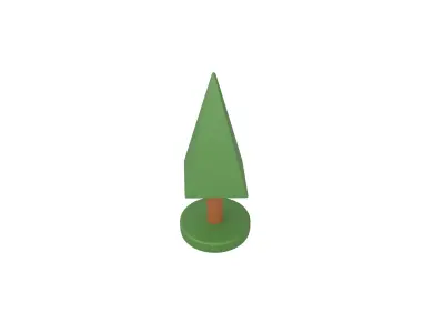 Cartoon Tree v24 002 Low-poly 3D model