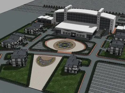 vacation spot-Resort-Fashion Leisure Hotel-0151 3D model