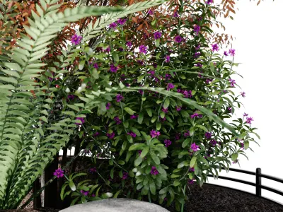 Alpine hill-Outdoor Plant Collection 3D model