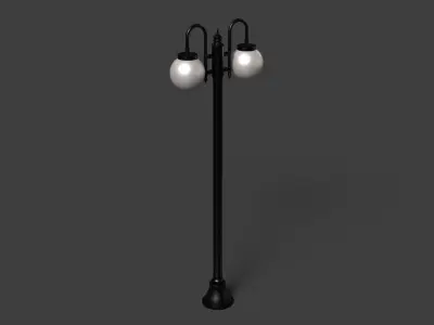 street lamp Low-poly 3D model
