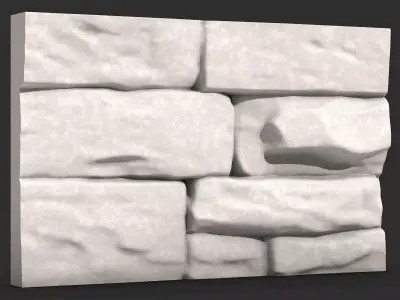 Stone Wall Kitbash Element 3D print model purchase