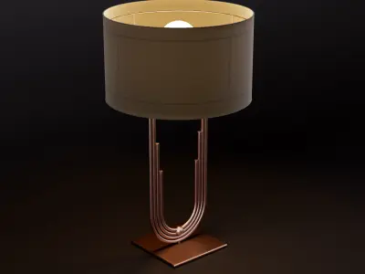 Lamp art deco 3D model