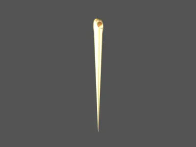 Cartoon Needle v1 003 Low-poly 3D model
