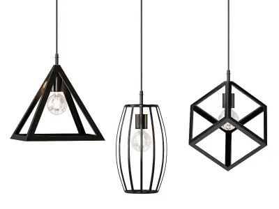 Untitled modern pendant lights for living room 3D model
