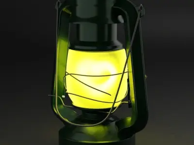 kerosene-lamp lantern Free 3D model