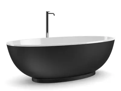 Black Bathtube 3D model