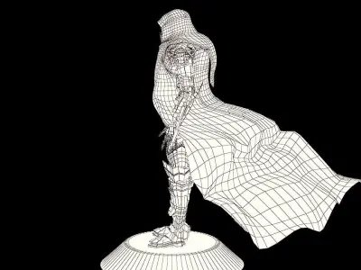 Mystery Assassin Man Low-poly 3D model