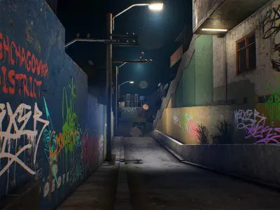 City Environment Megapack vol 02 Low-poly 3D model