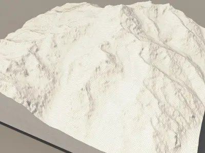 Mountain landscape 3D model 17