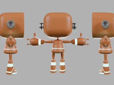 3D Character Robot 3D model