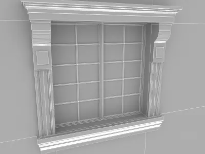 Window Frame 11 Low-poly 3D model