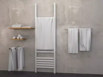 Bathroom towels Free 3D model