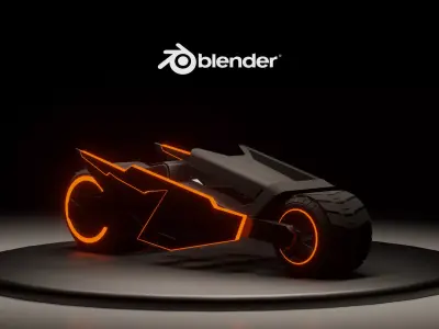 Tron Bike 3D model