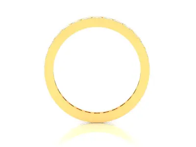 Solitaire Engagement Wedding Ring 3D print model 8