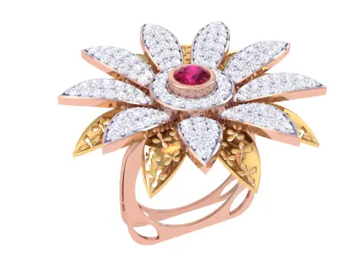 Women Ring MTL 3dm STL OBJ FBX Details 3D print model 27