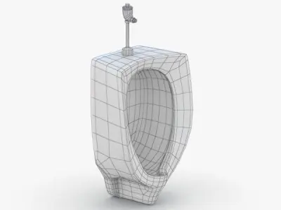 1620 - Urinal Low-poly 3D model