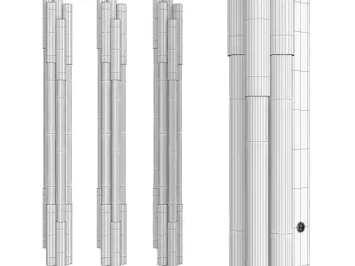 Org Wall Sconce Low-poly 3D model