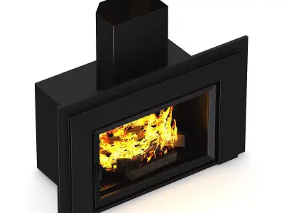 Wall Fireplace 1 3D model