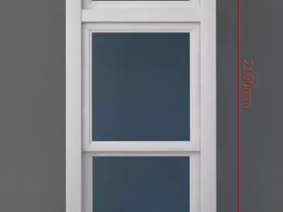 Transom over operating window 3D model