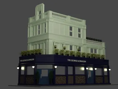 Old Building In London 3D model
